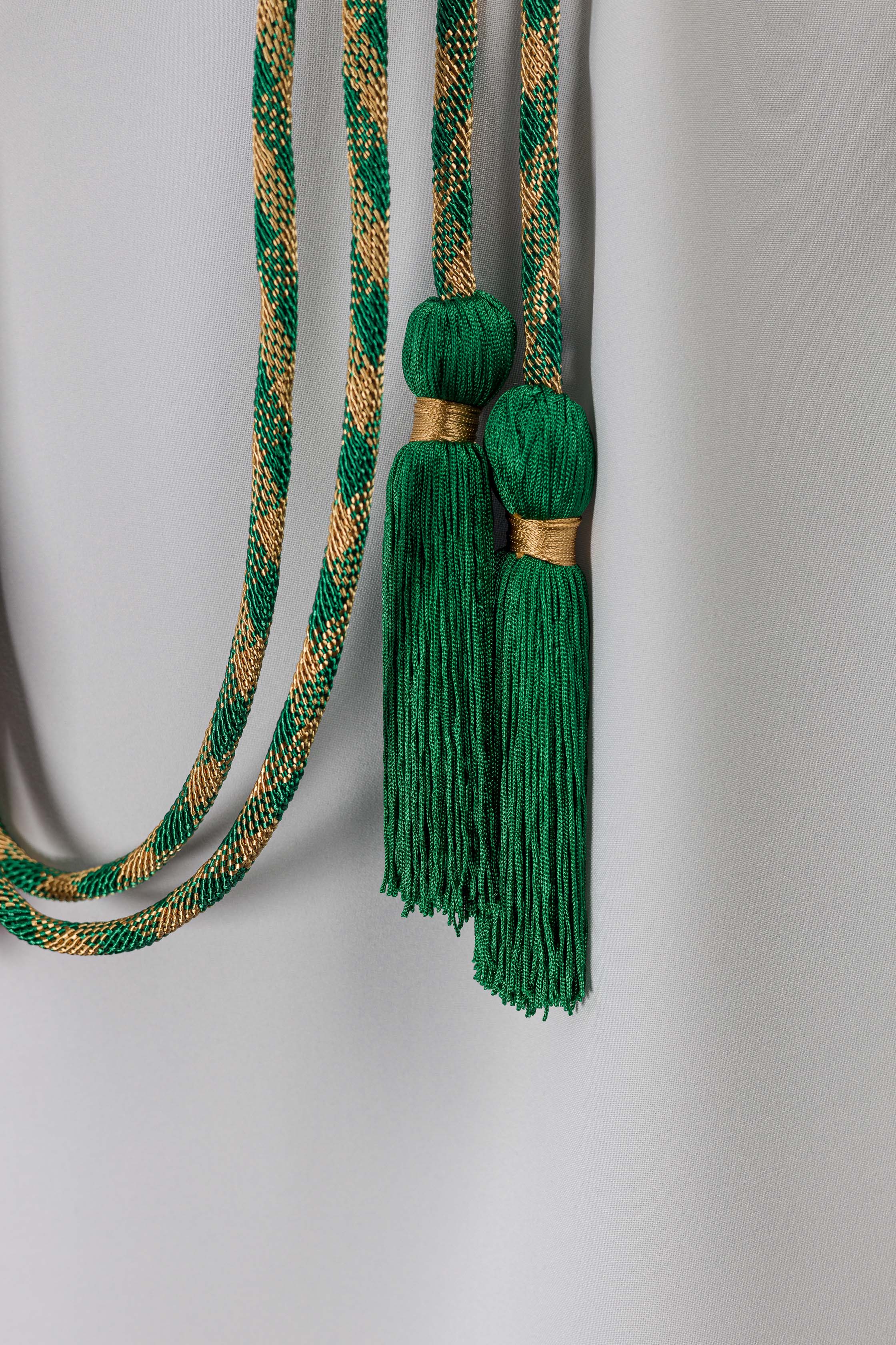 Cingulum liturgiczne zielono-złote premium