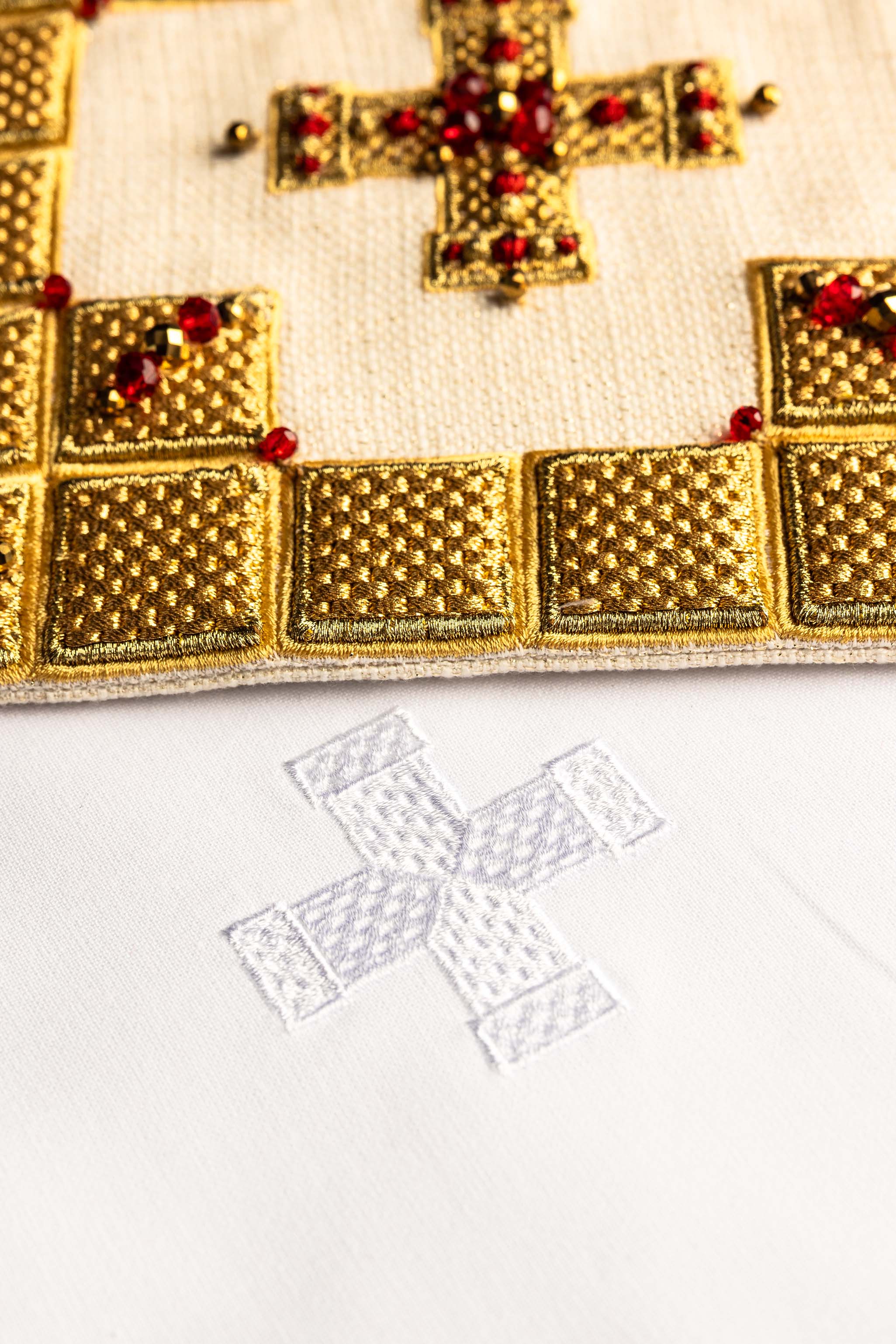 Ręcznie wykonany komplet kielichowy z naturalnymi kamieniami Handmade 5011