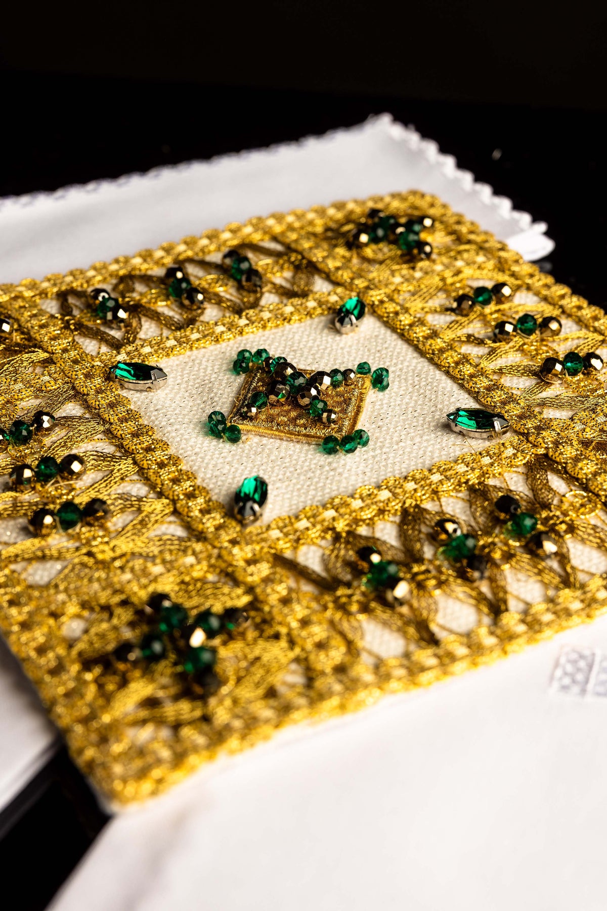 Ręcznie wykonany komplet kielichowy z naturalnymi kamieniami Handmade 5013