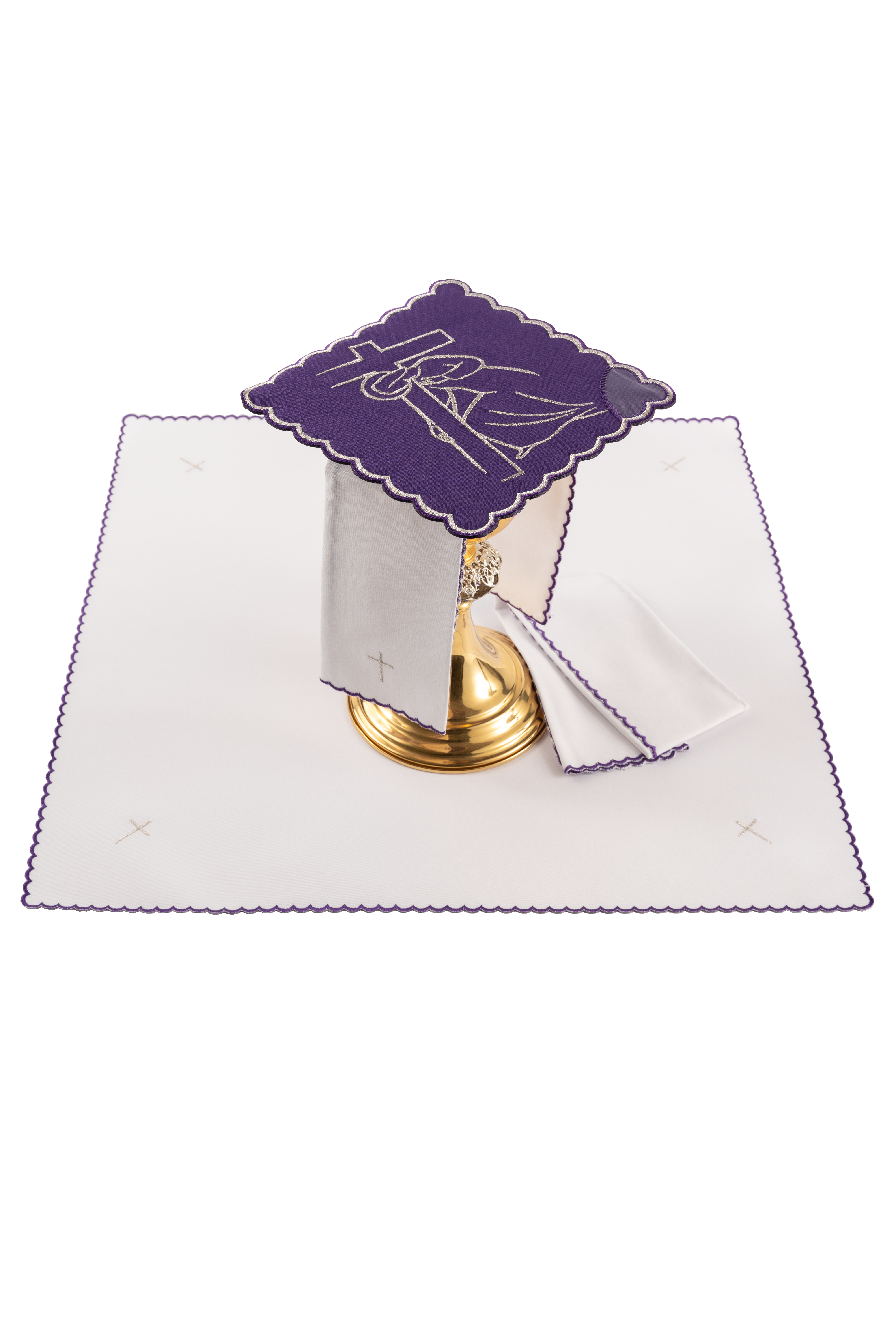 Bielizna kielichowa haftowana Droga Krzyżowa - ORNATY.PL