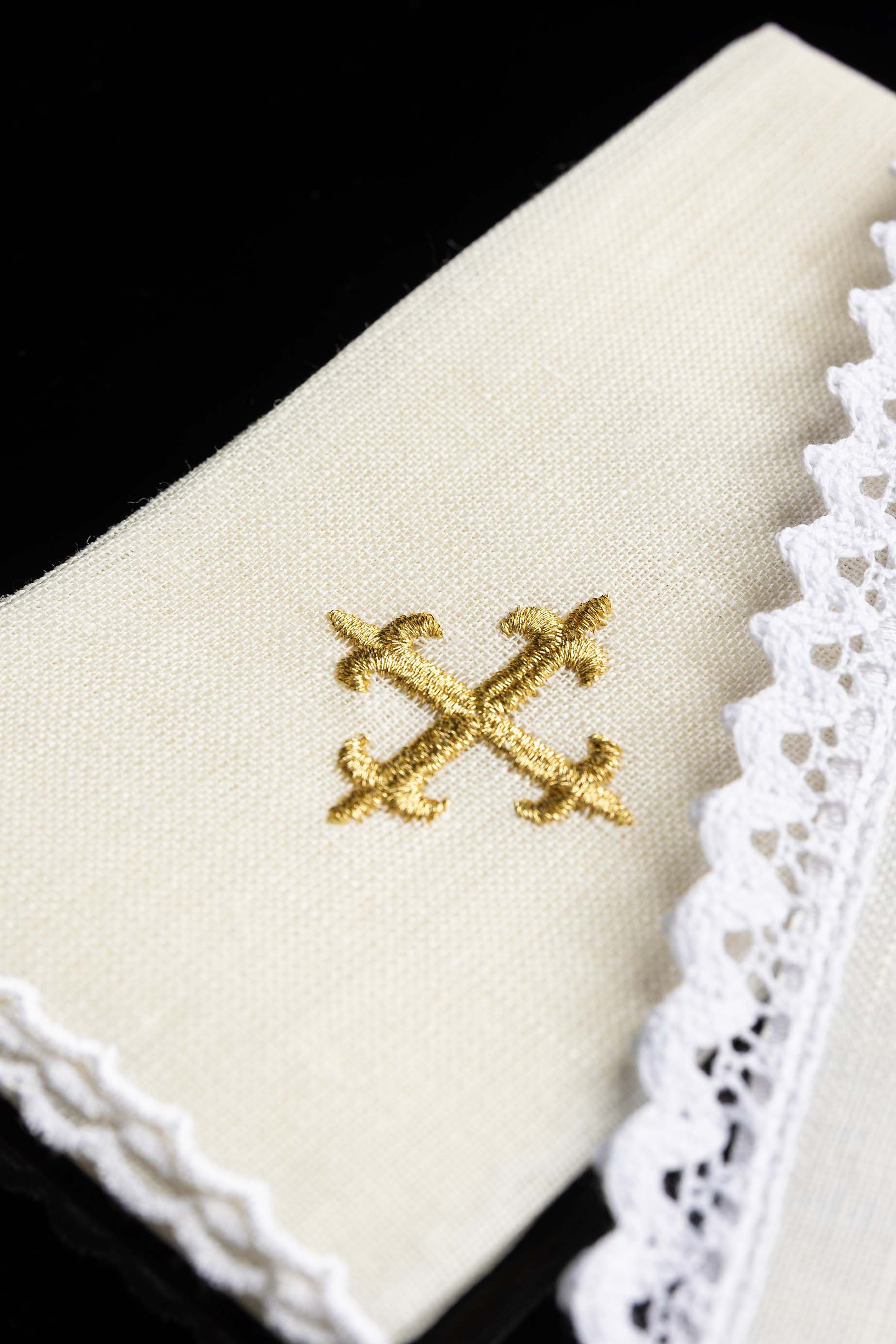 Bielizna kielichowa lniana haftowana Kielich - ORNATY.PL