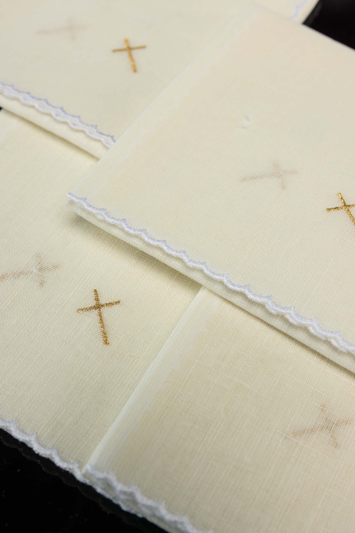 Zestaw 5 sztuk lnianego Korporału liturgicznego