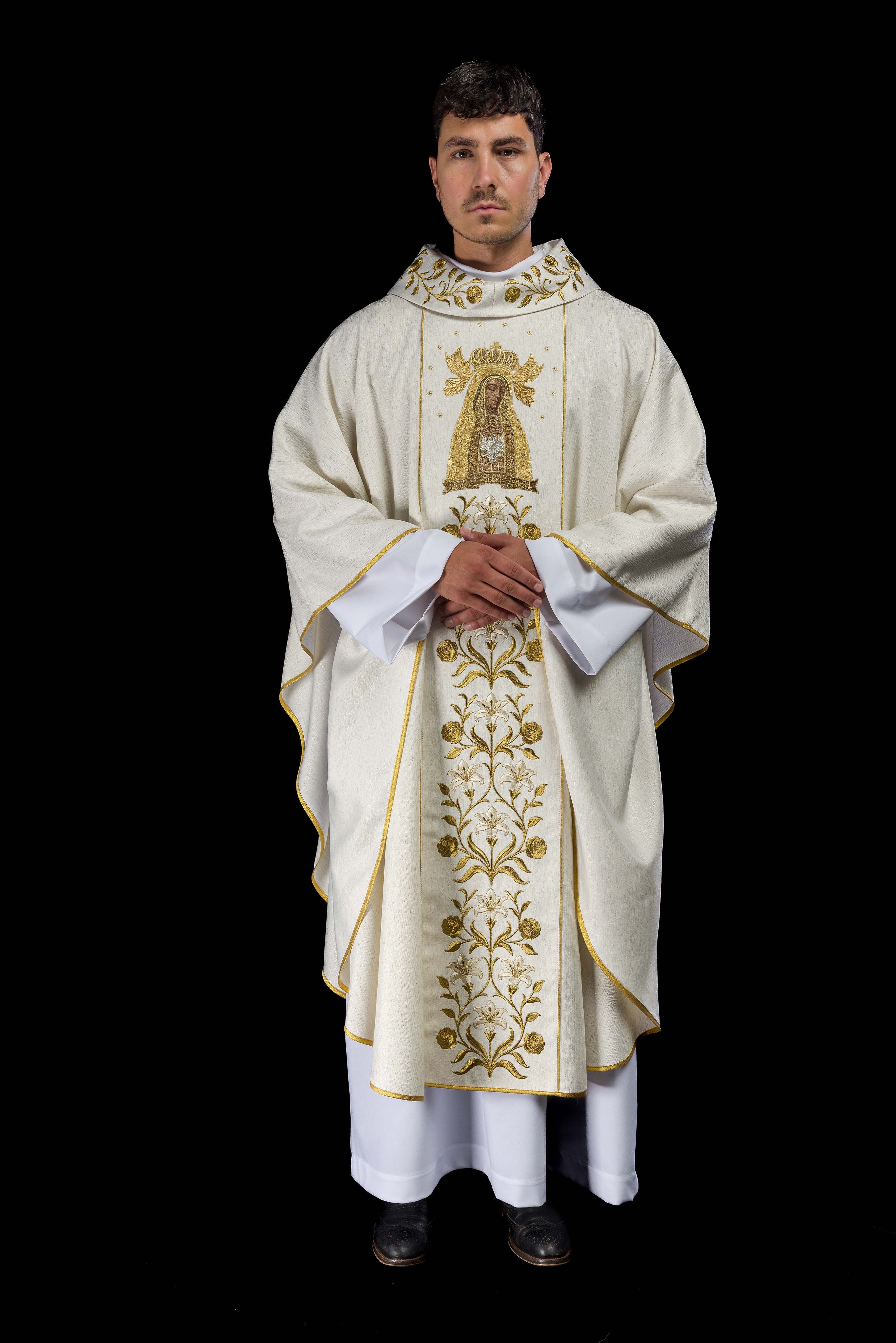 Ornat haftowany z wizerunkiem Matki Boskiej Licheńskiej - ORNATY.PL