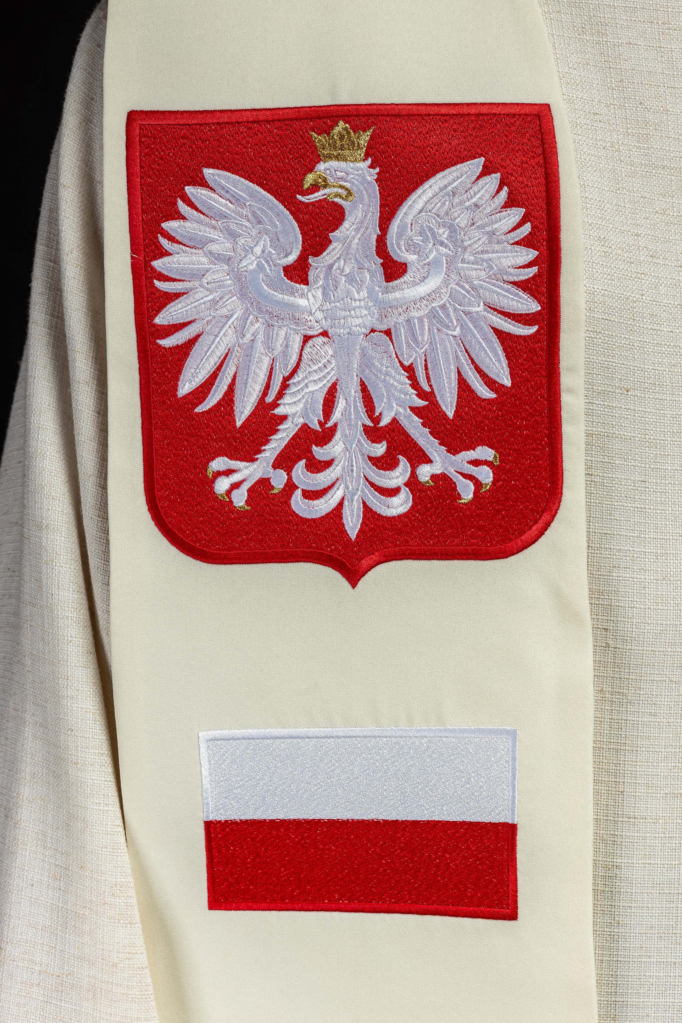 Stuła haftowana Matka Boska Częstochowska - ORNATY.PL