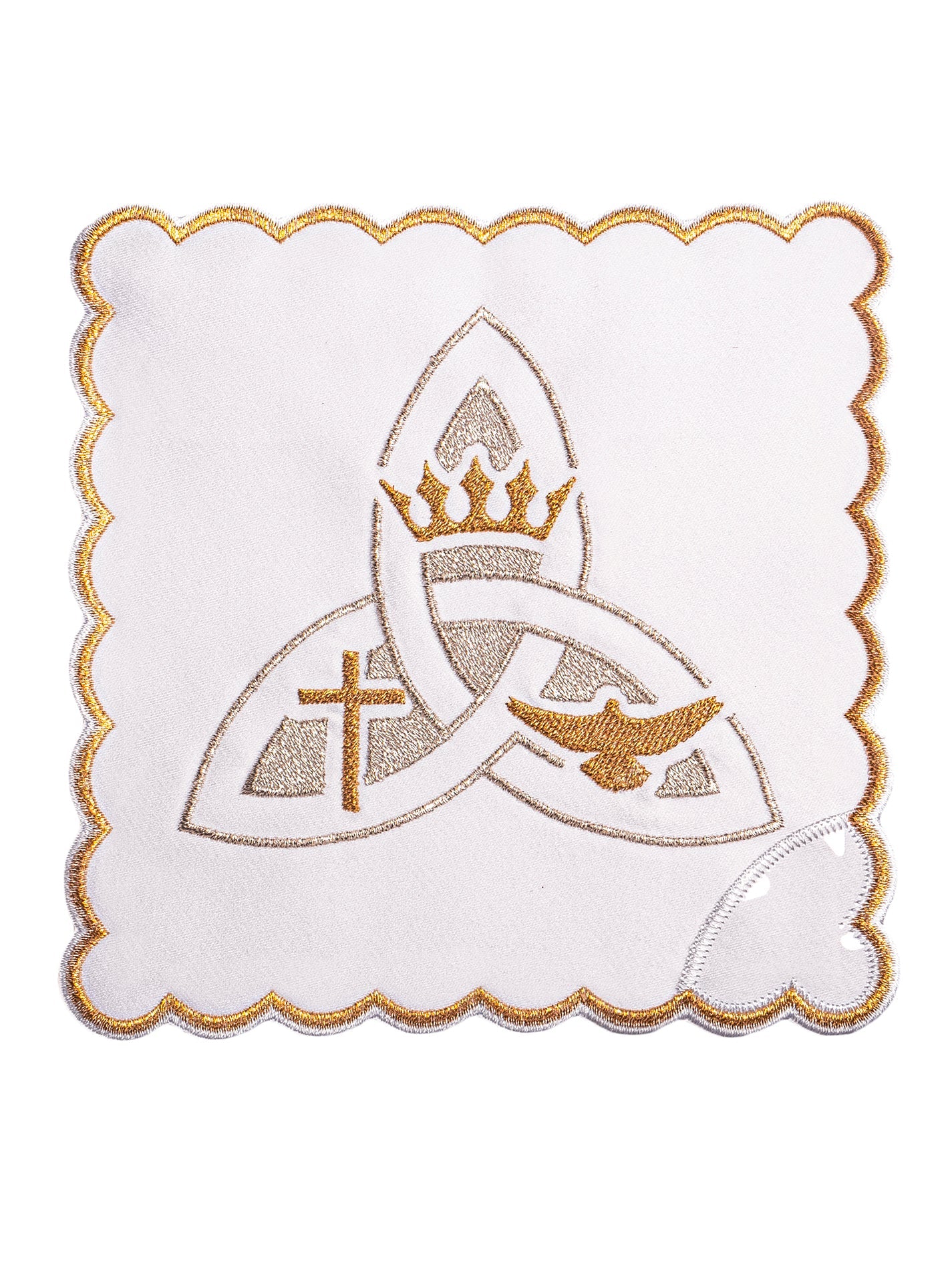 Bielizna kielichowa haftowana symbol Trójcy Świętej