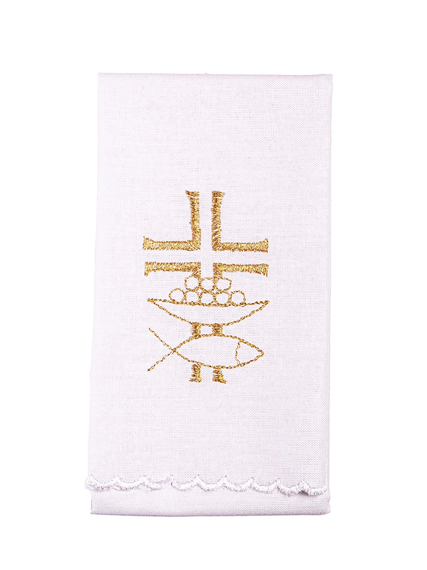 Bielizna kielichowa z złotym wykończeniem