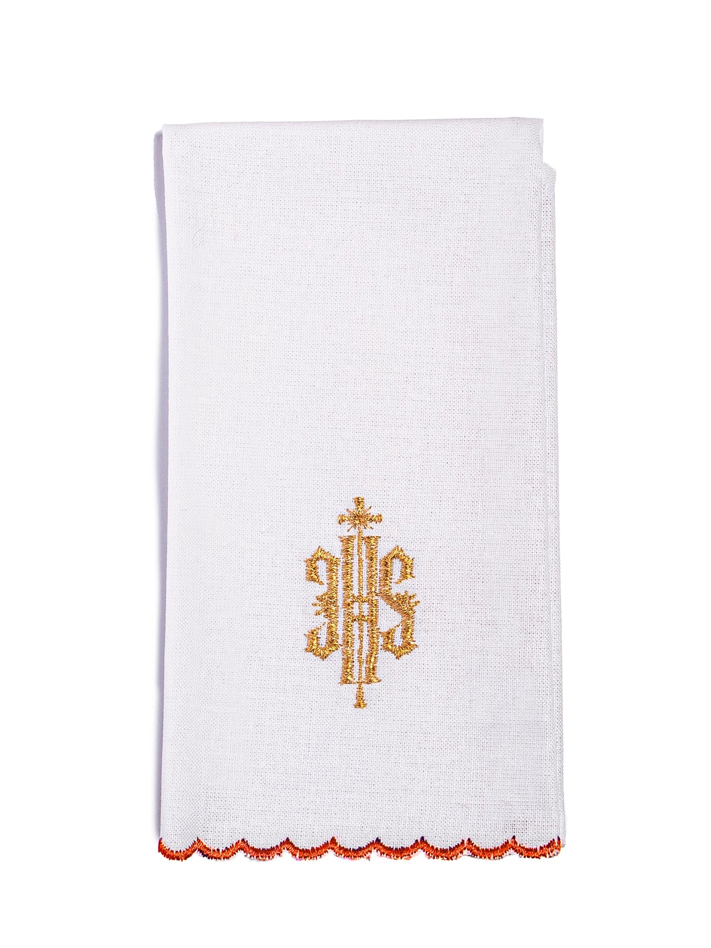 Komplet Kielichowy Haftowany IHS Czerwony