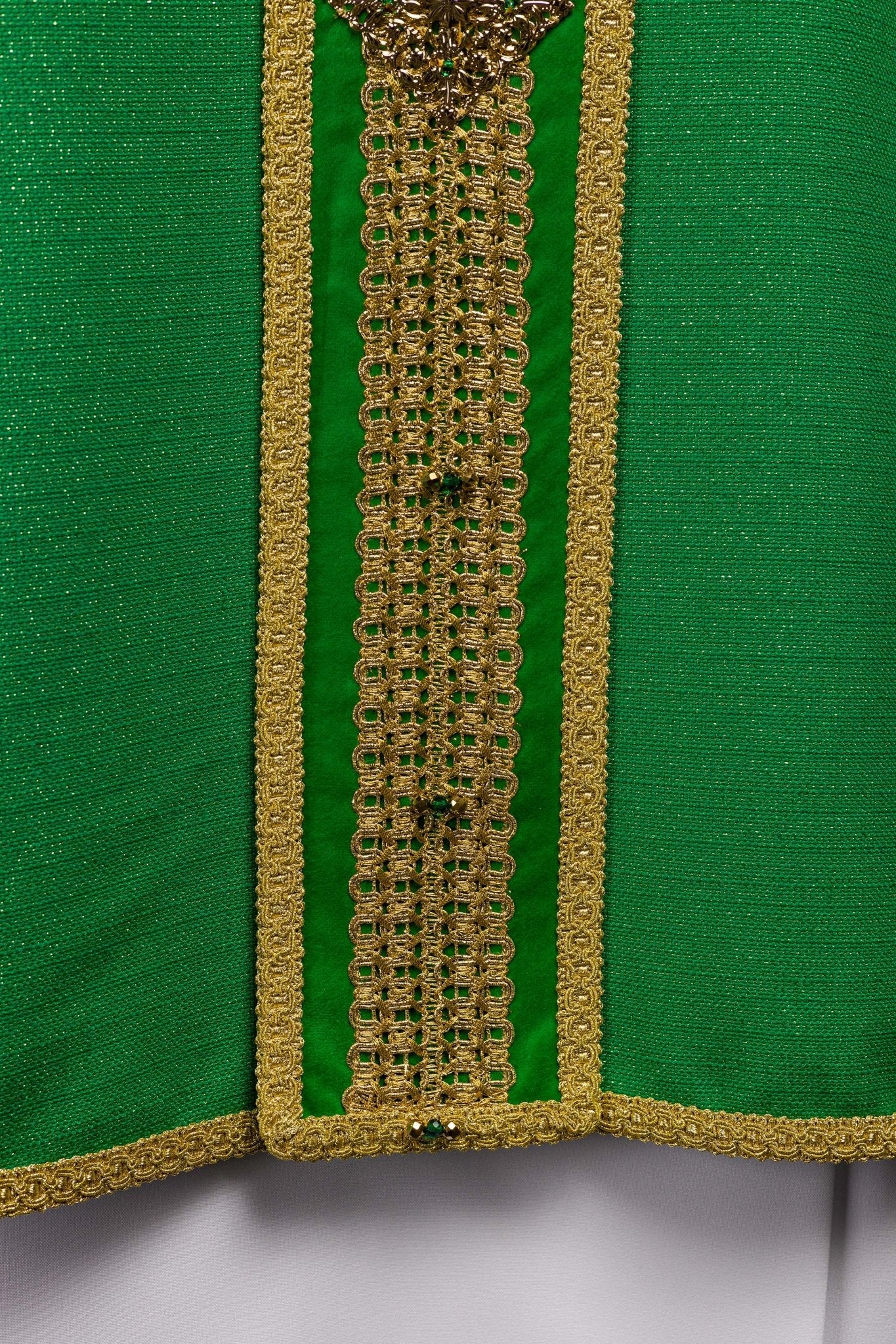 Ręcznie wykonany ornat z naturalnymi kamieniami Handmade 7001