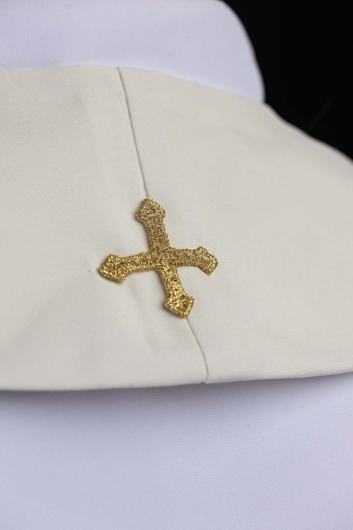 Stuła haftowana Maryjna ecru