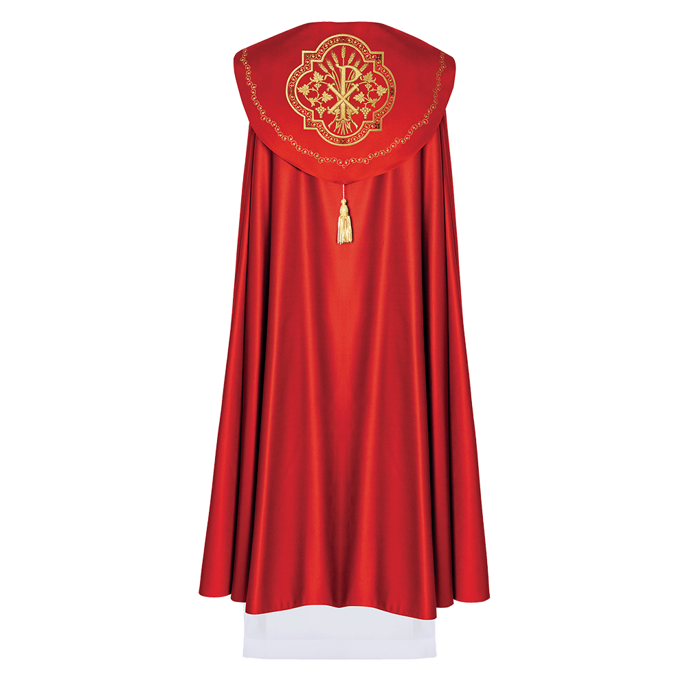 Kapa eucharystyczna monogram PX KKP/014/02 Czerwona