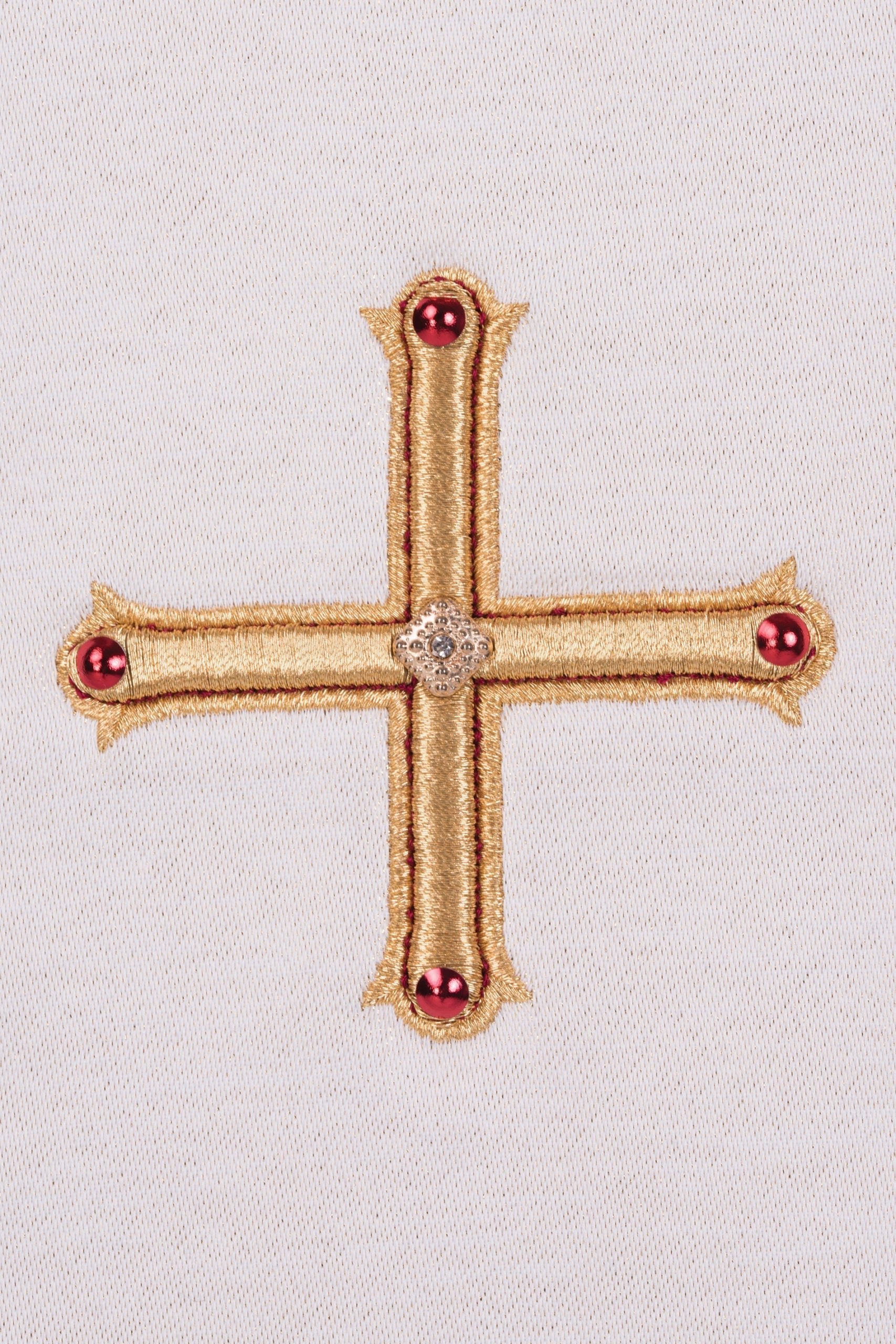 Mitra haftowana bogato zdobiona Krzyż LE/9010