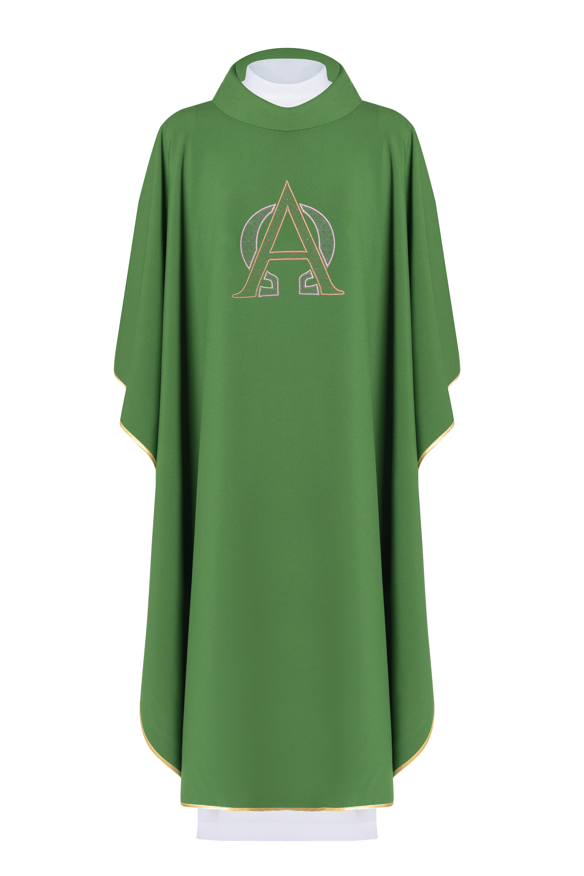 Ornat haftowany Alfa Zielony