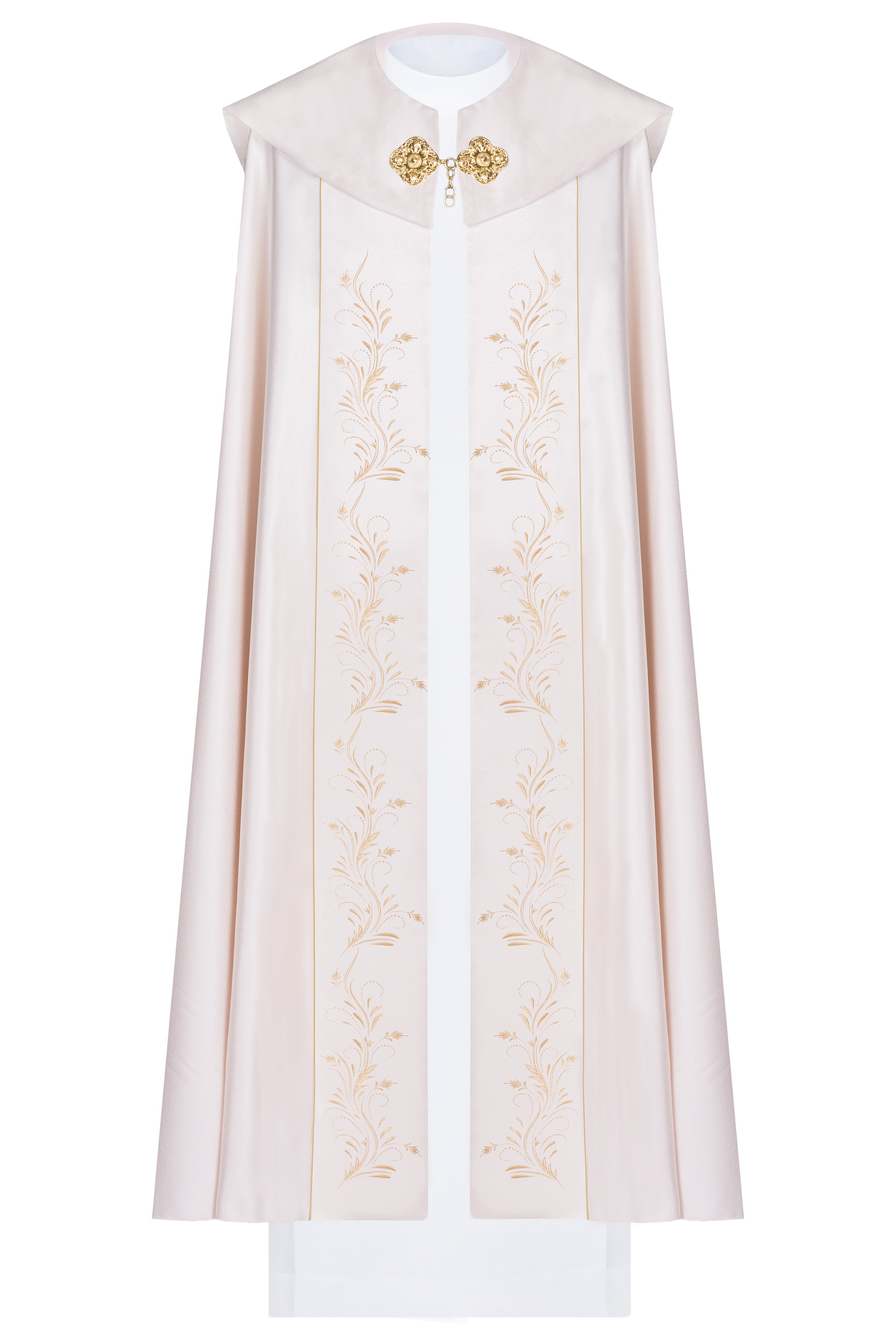 Kapa eucharystyczna z motywem IHS ecru