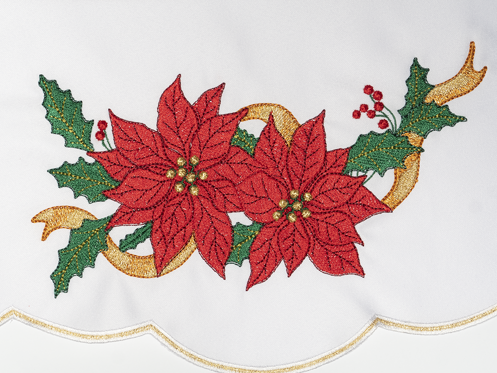 Obrus ołtarzowy z haftem Gwiazdy Betlejemskiej na Boże Narodzenie