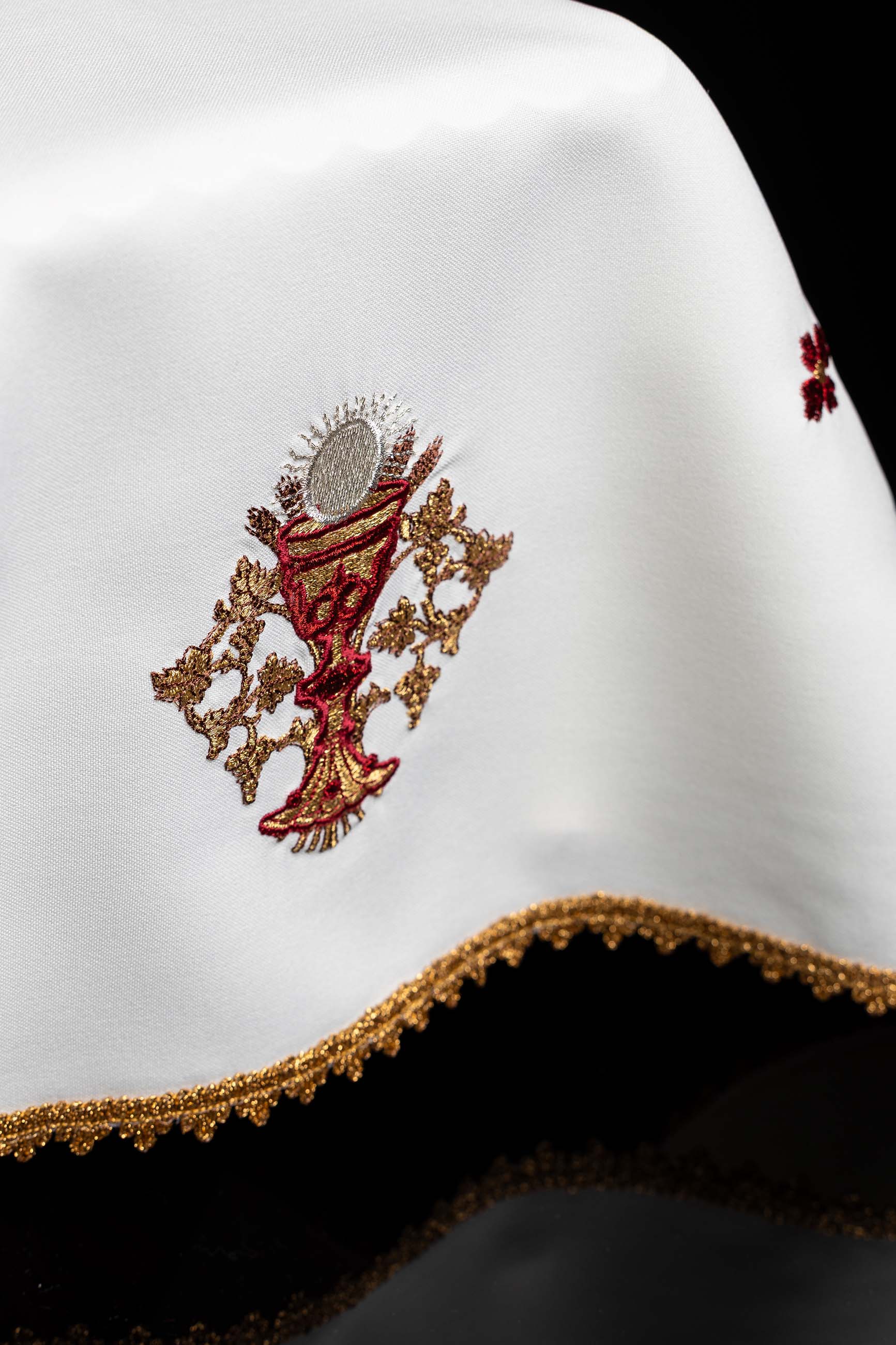 Welon na kielich z symbolem Eucharystii