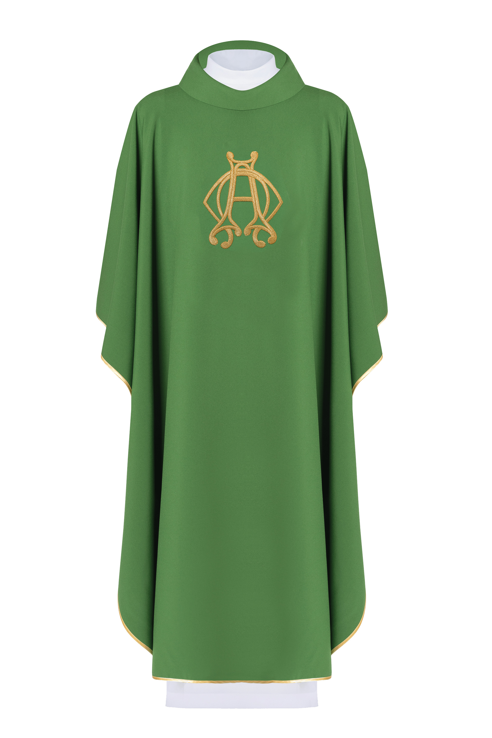 Ornat haftowany Alfa Zielony