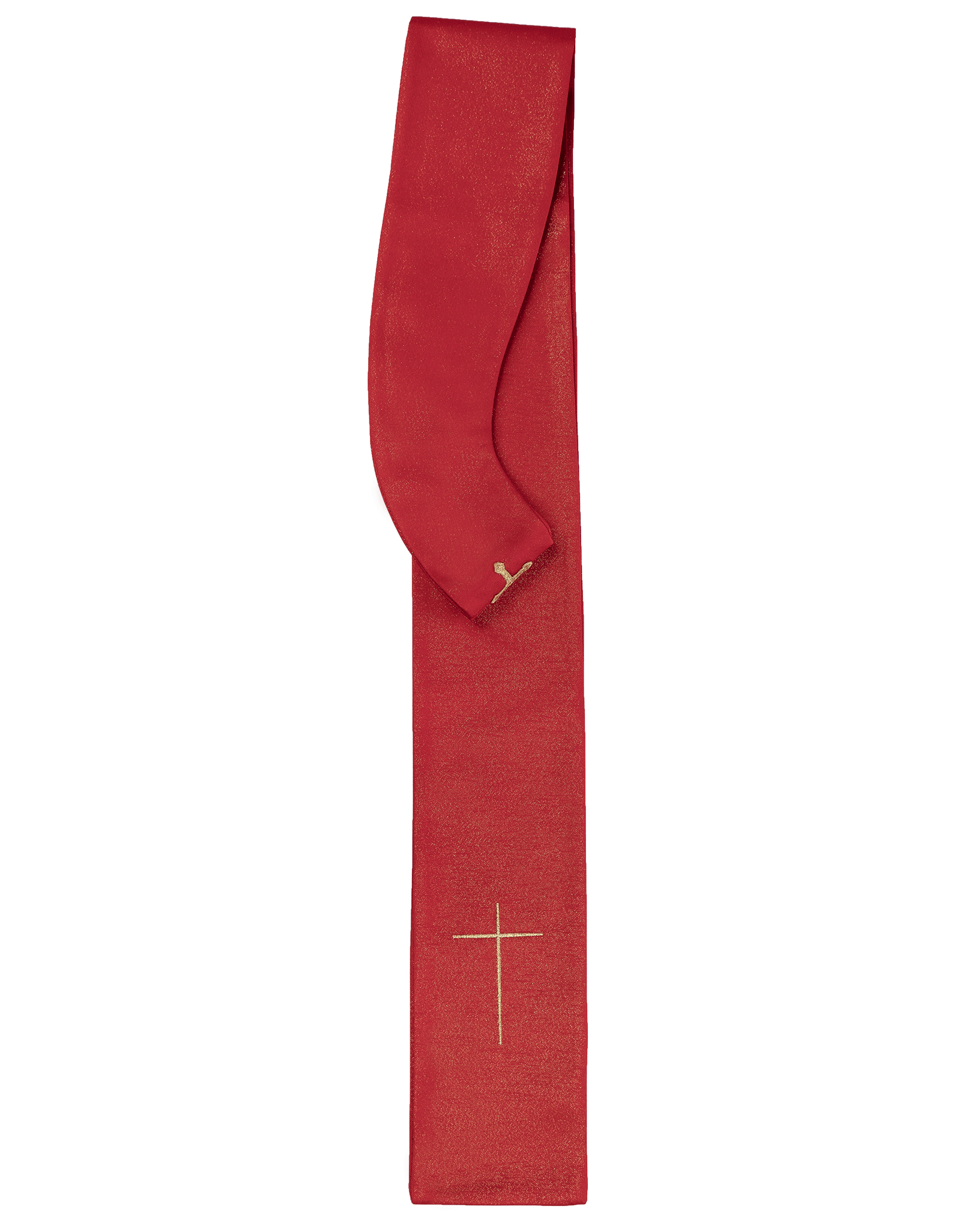 Ornat czerwony na połyskującej tkaninie LE/7021